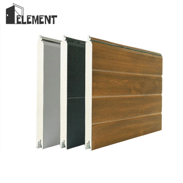 Cửa nhà để xe giả tấm gỗ